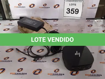 LOTE 359 - 01 DOCKING STATION HP HSN-IX02.(NOVO) (NO ESTADO EM QUE SE ENCONTRA. SUJEITO A AVARIAS OCULTAS/VISÍVEIS.)