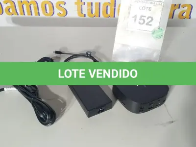 LOTE 152 - 01 DOCKING STATION HP HSN-IX02. (NOVO) (NO ESTADO EM QUE SE ENCONTRA. SUJEITO A AVARIAS OCULTAS/VISÍVEIS.)