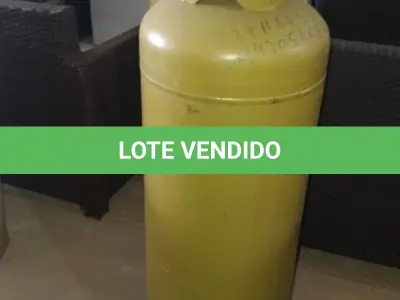 LOTE 263 - 01 BOTIJÃO DE GÁS VAZIO P45. (NO ESTADO EM QUE SE ENCONTRA. SUJEITO A AVARIAS OCULTAS/VISÍVEIS.)