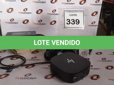 LOTE 339 - 01 DOCKING STATION HP HSN-IX02.(NOVO) (NO ESTADO EM QUE SE ENCONTRA. SUJEITO A AVARIAS OCULTAS/VISÍVEIS.)