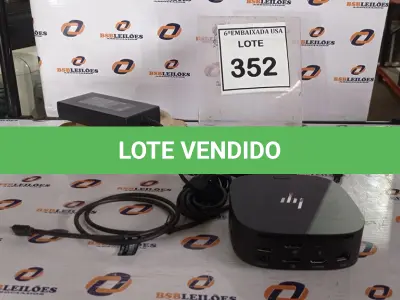 LOTE 352 - 01 DOCKING STATION HP HSN-IX02.(NOVO) (NO ESTADO EM QUE SE ENCONTRA. SUJEITO A AVARIAS OCULTAS/VISÍVEIS.)