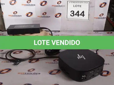 LOTE 344 - 01 DOCKING STATION HP HSN-IX02.(NOVO) (NO ESTADO EM QUE SE ENCONTRA. SUJEITO A AVARIAS OCULTAS/VISÍVEIS.)