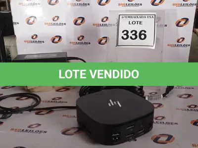 LOTE 336 - 01 DOCKING STATION HP HSN-IX02.(NOVO) (NO ESTADO EM QUE SE ENCONTRA. SUJEITO A AVARIAS OCULTAS/VISÍVEIS.)