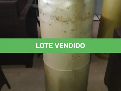 LOTE 267 - 01 BOTIJÃO DE GÁS VAZIO P45. (NO ESTADO EM QUE SE ENCONTRA. SUJEITO A AVARIAS OCULTAS/VISÍVEIS.)