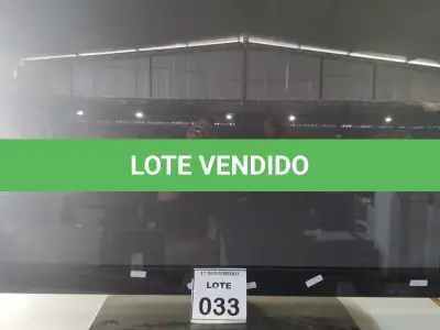 LOTE 033 - 01 TV LCD 42’’ MARCA LG. (NO ESTADO) ATENÇÃO! FAZER A VISITAÇÃO ANTES DE ARREMATAR, NÃO SABEMOS SE FUNCIONA, LEILÃO NÃO TEM GARANTIA E NEM DEVOLUÇÃO, SUJEITO A POSSÍVEIS AVARIAS VISÍVEIS/OCULTAS E/OU AUSÊNCIA DE COMPONENTES.