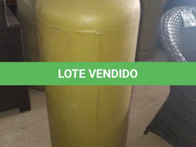 LOTE 280 - 01 BOTIJÃO DE GÁS VAZIO P45. (NO ESTADO EM QUE SE ENCONTRA. SUJEITO A AVARIAS OCULTAS/VISÍVEIS.)