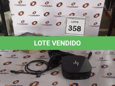 LOTE 358 - 01 DOCKING STATION HP HSN-IX02.(NOVO) (NO ESTADO EM QUE SE ENCONTRA. SUJEITO A AVARIAS OCULTAS/VISÍVEIS.)