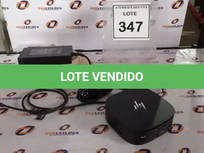LOTE 347 - 01 DOCKING STATION HP HSN-IX02.(NOVO) (NO ESTADO EM QUE SE ENCONTRA. SUJEITO A AVARIAS OCULTAS/VISÍVEIS.)