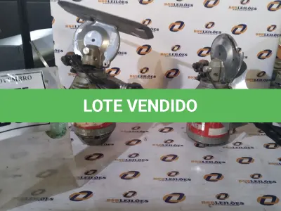 LOTE 296 - 02 MÁQUINAS DE CORTAR TECIDO. (NO ESTADO) ATENÇÃO! FAZER A VISITAÇÃO ANTES DE ARREMATAR, NÃO SABEMOS SE FUNCIONA, LEILÃO NÃO TEM GARANTIA E NEM DEVOLUÇÃO, SUJEITO A POSSÍVEIS AVARIAS VISÍVEIS/OCULTAS E/OU AUSÊNCIA DE COMPONENTES.