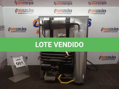 LOTE 001 - 01 FRIGOBAR 220V MARCA ELECTROLUX. (NO ESTADO) ATENÇÃO! FAZER A VISITAÇÃO ANTES DE ARREMATAR, NÃO SABEMOS SE FUNCIONA, LEILÃO NÃO TEM GARANTIA E NEM DEVOLUÇÃO, SUJEITO A POSSÍVEIS AVARIAS VISÍVEIS/OCULTAS E/OU AUSÊNCIA DE COMPONENTES.