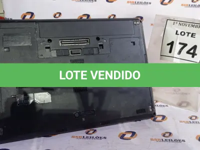 LOTE 174 - 01 NOTEBOOK MARCA HP. (NO ESTADO) ATENÇÃO! FAZER A VISITAÇÃO ANTES DE ARREMATAR, NÃO SABEMOS SE FUNCIONA, LEILÃO NÃO TEM GARANTIA E NEM DEVOLUÇÃO, SUJEITO A POSSÍVEIS AVARIAS VISÍVEIS/OCULTAS E/OU AUSÊNCIA DE COMPONENTES.