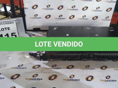 LOTE 415 - 02 EQUALIZADORES. (NO ESTADO) ATENÇÃO! FAZER A VISITAÇÃO ANTES DE ARREMATAR, NÃO SABEMOS SE FUNCIONA, LEILÃO NÃO TEM GARANTIA E NEM DEVOLUÇÃO, SUJEITO A POSSÍVEIS AVARIAS VISÍVEIS/OCULTAS E/OU AUSÊNCIA DE COMPONENTES.
