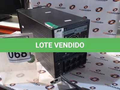 LOTE 068 - 01 NOBREAK MARCA NHS. (NO ESTADO) ATENÇÃO! FAZER A VISITAÇÃO ANTES DE ARREMATAR, NÃO SABEMOS SE FUNCIONA, LEILÃO NÃO TEM GARANTIA E NEM DEVOLUÇÃO, SUJEITO A POSSÍVEIS AVARIAS VISÍVEIS/OCULTAS E/OU AUSÊNCIA DE COMPONENTES.