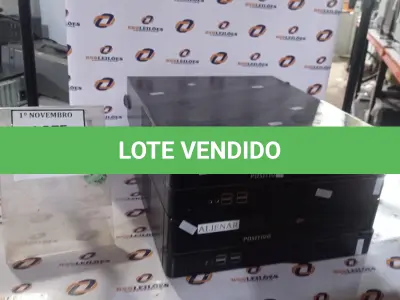 LOTE 116 - 02 MICROS COMPUTADORES MARCA POSITIVO. (NO ESTADO) ATENÇÃO! FAZER A VISITAÇÃO ANTES DE ARREMATAR, NÃO SABEMOS SE FUNCIONA, LEILÃO NÃO TEM GARANTIA E NEM DEVOLUÇÃO, SUJEITO A POSSÍVEIS AVARIAS VISÍVEIS/OCULTAS E/OU AUSÊNCIA DE COMPONENTES.