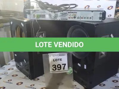LOTE 397 - 01 DVD HOME THEATER MARCA PHILCO COM 02 CAIXAS MARCAS DIVOOM. (NO ESTADO) ATENÇÃO! FAZER A VISITAÇÃO ANTES DE ARREMATAR, NÃO SABEMOS SE FUNCIONA, LEILÃO NÃO TEM GARANTIA E NEM DEVOLUÇÃO, SUJEITO A POSSÍVEIS AVARIAS VISÍVEIS/OCULTAS E/OU AUSÊNCIA DE COMPONENTES.
