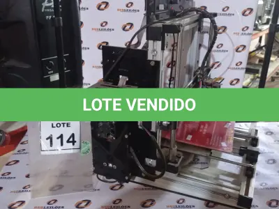 LOTE 114 - 01 IMPRESSORA 3D. (NO ESTADO) ATENÇÃO! FAZER A VISITAÇÃO ANTES DE ARREMATAR, NÃO SABEMOS SE FUNCIONA, LEILÃO NÃO TEM GARANTIA E NEM DEVOLUÇÃO, SUJEITO A POSSÍVEIS AVARIAS VISÍVEIS/OCULTAS E/OU AUSÊNCIA DE COMPONENTES.