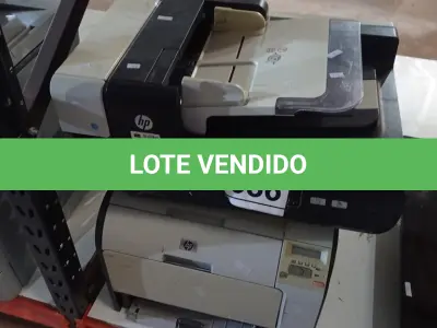 LOTE 086 - 02 IMPRESSORAS MARCA HP MODELOS DIVERSOS. (NO ESTADO) ATENÇÃO! FAZER A VISITAÇÃO ANTES DE ARREMATAR, NÃO SABEMOS SE FUNCIONA, LEILÃO NÃO TEM GARANTIA E NEM DEVOLUÇÃO, SUJEITO A POSSÍVEIS AVARIAS VISÍVEIS/OCULTAS E/OU AUSÊNCIA DE COMPONENTES.