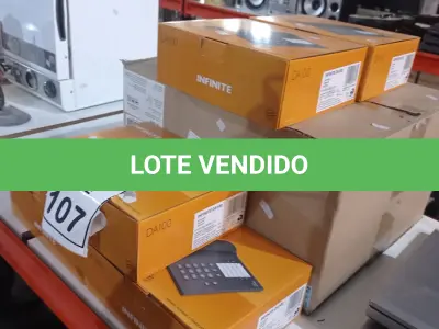 LOTE 107 - 15 APARELHOS DE TELEFONES MODELO DA100 MARCA INFINITE. (NO ESTADO) ATENÇÃO! FAZER A VISITAÇÃO ANTES DE ARREMATAR, NÃO SABEMOS SE FUNCIONA, LEILÃO NÃO TEM GARANTIA E NEM DEVOLUÇÃO, SUJEITO A POSSÍVEIS AVARIAS VISÍVEIS/OCULTAS E/OU AUSÊNCIA DE COMPONENTES.