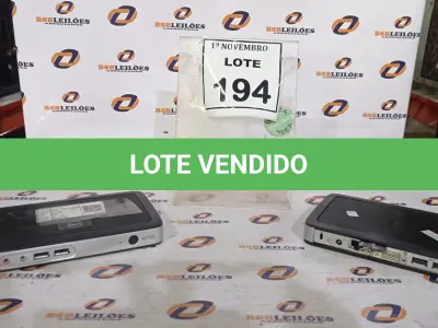 LOTE 194 - 02 MINIS CPU MARCA DELL. (NO ESTADO) ATENÇÃO! FAZER A VISITAÇÃO ANTES DE ARREMATAR, NÃO SABEMOS SE FUNCIONA, LEILÃO NÃO TEM GARANTIA E NEM DEVOLUÇÃO, SUJEITO A POSSÍVEIS AVARIAS VISÍVEIS/OCULTAS E/OU AUSÊNCIA DE COMPONENTES.