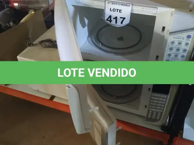 LOTE 417 - 03 MICRO-ONDAS MARCAS ELECTROLUX E BLUESKY. (NO ESTADO) ATENÇÃO! FAZER A VISITAÇÃO ANTES DE ARREMATAR, NÃO SABEMOS SE FUNCIONA, LEILÃO NÃO TEM GARANTIA E NEM DEVOLUÇÃO, SUJEITO A POSSÍVEIS AVARIAS VISÍVEIS/OCULTAS E/OU AUSÊNCIA DE COMPONENTES.