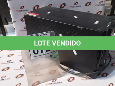 LOTE 072 - 01 NOBREAK MARCA NHS. (NO ESTADO) ATENÇÃO! FAZER A VISITAÇÃO ANTES DE ARREMATAR, NÃO SABEMOS SE FUNCIONA, LEILÃO NÃO TEM GARANTIA E NEM DEVOLUÇÃO, SUJEITO A POSSÍVEIS AVARIAS VISÍVEIS/OCULTAS E/OU AUSÊNCIA DE COMPONENTES.
