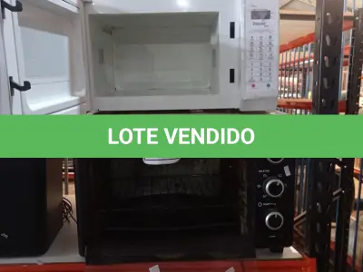 LOTE 085 - 01 FORNO ELÉTRICO MARCA BEST E 01 MICRO-ONDAS MARCA PANASONIC. (NO ESTADO) ATENÇÃO! FAZER A VISITAÇÃO ANTES DE ARREMATAR, NÃO SABEMOS SE FUNCIONA, LEILÃO NÃO TEM GARANTIA E NEM DEVOLUÇÃO, SUJEITO A POSSÍVEIS AVARIAS VISÍVEIS/OCULTAS E/OU AUSÊNCIA DE COMPONENTES.
