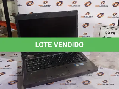 LOTE 174 - 01 NOTEBOOK MARCA HP. (NO ESTADO) ATENÇÃO! FAZER A VISITAÇÃO ANTES DE ARREMATAR, NÃO SABEMOS SE FUNCIONA, LEILÃO NÃO TEM GARANTIA E NEM DEVOLUÇÃO, SUJEITO A POSSÍVEIS AVARIAS VISÍVEIS/OCULTAS E/OU AUSÊNCIA DE COMPONENTES.