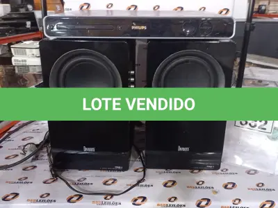 LOTE 332 - 01 DVD HOME THEATER MARCA PHILCO COM 02 CAIXAS MARCAS DIVOOM. (NO ESTADO) ATENÇÃO! FAZER A VISITAÇÃO ANTES DE ARREMATAR, NÃO SABEMOS SE FUNCIONA, LEILÃO NÃO TEM GARANTIA E NEM DEVOLUÇÃO, SUJEITO A POSSÍVEIS AVARIAS VISÍVEIS/OCULTAS E/OU AUSÊNCIA DE COMPONENTES.