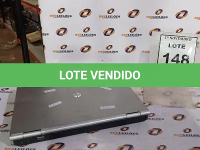 LOTE 148 - 01 NOTEBOOK MARCA HP. (NO ESTADO) ATENÇÃO! FAZER A VISITAÇÃO ANTES DE ARREMATAR, NÃO SABEMOS SE FUNCIONA, LEILÃO NÃO TEM GARANTIA E NEM DEVOLUÇÃO, SUJEITO A POSSÍVEIS AVARIAS VISÍVEIS/OCULTAS E/OU AUSÊNCIA DE COMPONENTES.