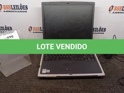 LOTE 205 - 01 NOTEBOOK MARCA TOSHIBA COM FONTE. (NO ESTADO) ATENÇÃO! FAZER A VISITAÇÃO ANTES DE ARREMATAR, NÃO SABEMOS SE FUNCIONA, LEILÃO NÃO TEM GARANTIA E NEM DEVOLUÇÃO, SUJEITO A POSSÍVEIS AVARIAS VISÍVEIS/OCULTAS E/OU AUSÊNCIA DE COMPONENTES.