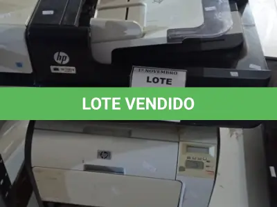 LOTE 086 - 02 IMPRESSORAS MARCA HP MODELOS DIVERSOS. (NO ESTADO) ATENÇÃO! FAZER A VISITAÇÃO ANTES DE ARREMATAR, NÃO SABEMOS SE FUNCIONA, LEILÃO NÃO TEM GARANTIA E NEM DEVOLUÇÃO, SUJEITO A POSSÍVEIS AVARIAS VISÍVEIS/OCULTAS E/OU AUSÊNCIA DE COMPONENTES.
