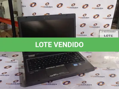 LOTE 172 - 01 NOTEBOOK MARCA HP. (NO ESTADO) ATENÇÃO! FAZER A VISITAÇÃO ANTES DE ARREMATAR, NÃO SABEMOS SE FUNCIONA, LEILÃO NÃO TEM GARANTIA E NEM DEVOLUÇÃO, SUJEITO A POSSÍVEIS AVARIAS VISÍVEIS/OCULTAS E/OU AUSÊNCIA DE COMPONENTES.