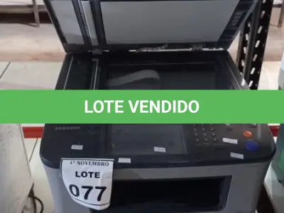 LOTE 077 - 01 IMPRESSORA MULTIFUNCIONAL MODELO SCX-5835NX MARCA SAMSUNG. (NO ESTADO) ATENÇÃO! FAZER A VISITAÇÃO ANTES DE ARREMATAR, NÃO SABEMOS SE FUNCIONA, LEILÃO NÃO TEM GARANTIA E NEM DEVOLUÇÃO, SUJEITO A POSSÍVEIS AVARIAS VISÍVEIS/OCULTAS E/OU AUSÊNCIA DE COMPONENTES.