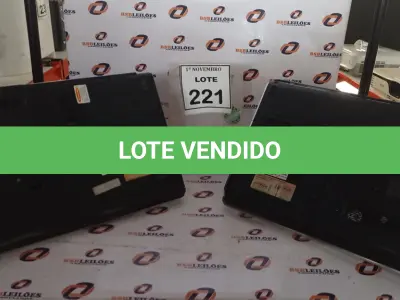LOTE 221 - 02 NOTEBOOKS MARCAS HP E PHILCO. (NO ESTADO) ATENÇÃO! FAZER A VISITAÇÃO ANTES DE ARREMATAR, NÃO SABEMOS SE FUNCIONA, LEILÃO NÃO TEM GARANTIA E NEM DEVOLUÇÃO, SUJEITO A POSSÍVEIS AVARIAS VISÍVEIS/OCULTAS E/OU AUSÊNCIA DE COMPONENTES.