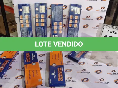LOTE 166 - 08 MASSAS PARA CALAFETAR FILETES MARCA POLYTUBES. (NOVO) (NO ESTADO) ATENÇÃO! FAZER A VISITAÇÃO ANTES DE ARREMATAR, NÃO SABEMOS SE FUNCIONA. LEILÃO NÃO TEM GARANTIA E NEM DEVOLUÇÃO, SUJEITO A POSSÍVEIS AVARIAS VISÍVEIS/OCULTAS E/OU AUSÊNCIA DE COMPONENTES.
