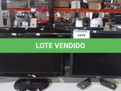 LOTE 134 - 08 MONITORES DE MARCAS E MODELOS DIVERSOS. (NO ESTADO) ATENÇÃO! FAZER A VISITAÇÃO ANTES DE ARREMATAR, NÃO SABEMOS SE FUNCIONA, LEILÃO NÃO TEM GARANTIA E NEM DEVOLUÇÃO, SUJEITO A POSSÍVEIS AVARIAS VISÍVEIS/OCULTAS E/OU AUSÊNCIA DE COMPONENTES.