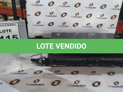LOTE 415 - 02 EQUALIZADORES. (NO ESTADO) ATENÇÃO! FAZER A VISITAÇÃO ANTES DE ARREMATAR, NÃO SABEMOS SE FUNCIONA, LEILÃO NÃO TEM GARANTIA E NEM DEVOLUÇÃO, SUJEITO A POSSÍVEIS AVARIAS VISÍVEIS/OCULTAS E/OU AUSÊNCIA DE COMPONENTES.