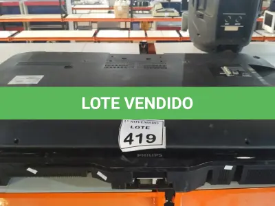 LOTE 419 - 01 TV LCD 40’’ MARCA PHILIPS E 01 TV LCD 50’’ MARCA SAMSUNG. (NO ESTADO) ATENÇÃO! FAZER A VISITAÇÃO ANTES DE ARREMATAR, NÃO SABEMOS SE FUNCIONA, LEILÃO NÃO TEM GARANTIA E NEM DEVOLUÇÃO, SUJEITO A POSSÍVEIS AVARIAS VISÍVEIS/OCULTAS E/OU AUSÊNCIA DE COMPONENTES.