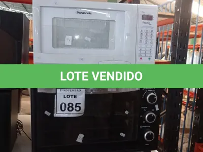 LOTE 085 - 01 FORNO ELÉTRICO MARCA BEST E 01 MICRO-ONDAS MARCA PANASONIC. (NO ESTADO) ATENÇÃO! FAZER A VISITAÇÃO ANTES DE ARREMATAR, NÃO SABEMOS SE FUNCIONA, LEILÃO NÃO TEM GARANTIA E NEM DEVOLUÇÃO, SUJEITO A POSSÍVEIS AVARIAS VISÍVEIS/OCULTAS E/OU AUSÊNCIA DE COMPONENTES.