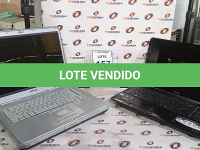 LOTE 157 - 02 NOTEBOOKS MARCAS TOSHIBA E COMPAQ. (NO ESTADO) ATENÇÃO! FAZER A VISITAÇÃO ANTES DE ARREMATAR, NÃO SABEMOS SE FUNCIONA, LEILÃO NÃO TEM GARANTIA E NEM DEVOLUÇÃO, SUJEITO A POSSÍVEIS AVARIAS VISÍVEIS/OCULTAS E/OU AUSÊNCIA DE COMPONENTES.