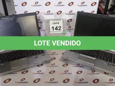 LOTE 142 - 02 NOTEBOOKS MARCA HP SEM BATERIA. (NO ESTADO) ATENÇÃO! FAZER A VISITAÇÃO ANTES DE ARREMATAR, NÃO SABEMOS SE FUNCIONA, LEILÃO NÃO TEM GARANTIA E NEM DEVOLUÇÃO, SUJEITO A POSSÍVEIS AVARIAS VISÍVEIS/OCULTAS E/OU AUSÊNCIA DE COMPONENTES.