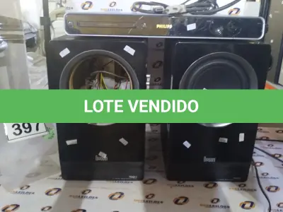 LOTE 397 - 01 DVD HOME THEATER MARCA PHILCO COM 02 CAIXAS MARCAS DIVOOM. (NO ESTADO) ATENÇÃO! FAZER A VISITAÇÃO ANTES DE ARREMATAR, NÃO SABEMOS SE FUNCIONA, LEILÃO NÃO TEM GARANTIA E NEM DEVOLUÇÃO, SUJEITO A POSSÍVEIS AVARIAS VISÍVEIS/OCULTAS E/OU AUSÊNCIA DE COMPONENTES.