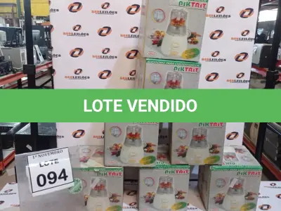 LOTE 094 - 07 ACESSÓRIOS PARA LIQUIDIFICADOR MARCA PIKTRIT. (NO ESTADO) ATENÇÃO! FAZER A VISITAÇÃO ANTES DE ARREMATAR, NÃO SABEMOS SE FUNCIONA, LEILÃO NÃO TEM GARANTIA E NEM DEVOLUÇÃO, SUJEITO A POSSÍVEIS AVARIAS VISÍVEIS/OCULTAS E/OU AUSÊNCIA DE COMPONENTES.