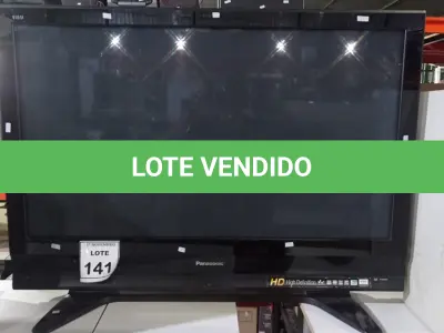 LOTE 141 - 01 TV LCD 42‘’ MARCA PANASONIC. (NO ESTADO) ATENÇÃO! FAZER A VISITAÇÃO ANTES DE ARREMATAR, NÃO SABEMOS SE FUNCIONA, LEILÃO NÃO TEM GARANTIA E NEM DEVOLUÇÃO, SUJEITO A POSSÍVEIS AVARIAS VISÍVEIS/OCULTAS E/OU AUSÊNCIA DE COMPONENTES.