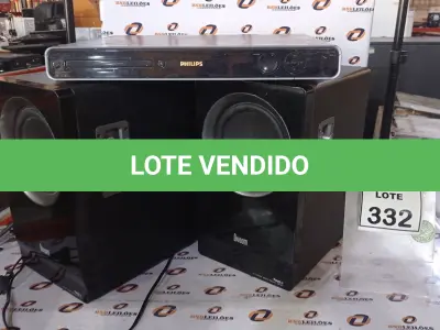 LOTE 332 - 01 DVD HOME THEATER MARCA PHILCO COM 02 CAIXAS MARCAS DIVOOM. (NO ESTADO) ATENÇÃO! FAZER A VISITAÇÃO ANTES DE ARREMATAR, NÃO SABEMOS SE FUNCIONA, LEILÃO NÃO TEM GARANTIA E NEM DEVOLUÇÃO, SUJEITO A POSSÍVEIS AVARIAS VISÍVEIS/OCULTAS E/OU AUSÊNCIA DE COMPONENTES.