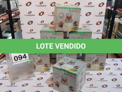 LOTE 094 - 07 ACESSÓRIOS PARA LIQUIDIFICADOR MARCA PIKTRIT. (NO ESTADO) ATENÇÃO! FAZER A VISITAÇÃO ANTES DE ARREMATAR, NÃO SABEMOS SE FUNCIONA, LEILÃO NÃO TEM GARANTIA E NEM DEVOLUÇÃO, SUJEITO A POSSÍVEIS AVARIAS VISÍVEIS/OCULTAS E/OU AUSÊNCIA DE COMPONENTES.