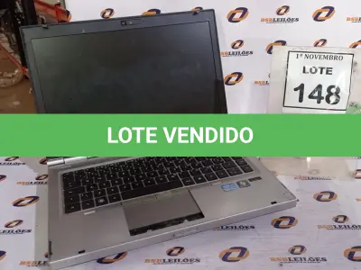 LOTE 148 - 01 NOTEBOOK MARCA HP. (NO ESTADO) ATENÇÃO! FAZER A VISITAÇÃO ANTES DE ARREMATAR, NÃO SABEMOS SE FUNCIONA, LEILÃO NÃO TEM GARANTIA E NEM DEVOLUÇÃO, SUJEITO A POSSÍVEIS AVARIAS VISÍVEIS/OCULTAS E/OU AUSÊNCIA DE COMPONENTES.