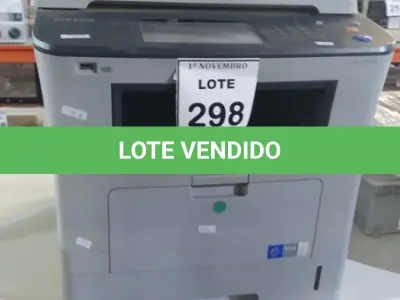 LOTE 298 - 01 IMPRESSORA MULTIFUNCIONAL MODELO SCX-5835NX MARCA SAMSUNG. (NO ESTADO) ATENÇÃO! FAZER A VISITAÇÃO ANTES DE ARREMATAR, NÃO SABEMOS SE FUNCIONA, LEILÃO NÃO TEM GARANTIA E NEM DEVOLUÇÃO, SUJEITO A POSSÍVEIS AVARIAS VISÍVEIS/OCULTAS E/OU AUSÊNCIA DE COMPONENTES.