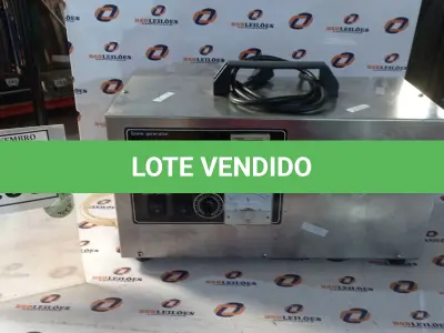 LOTE 253 - 01 GERADOR DE OZÔNIO. (NO ESTADO) ATENÇÃO! FAZER A VISITAÇÃO ANTES DE ARREMATAR, NÃO SABEMOS SE FUNCIONA, LEILÃO NÃO TEM GARANTIA E NEM DEVOLUÇÃO, SUJEITO A POSSÍVEIS AVARIAS VISÍVEIS/OCULTAS E/OU AUSÊNCIA DE COMPONENTES.