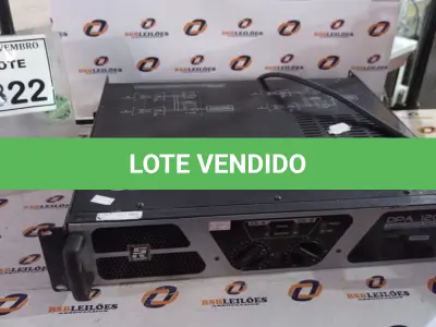 LOTE 322 - 01 AMPLIFICADOR MODELO DPA 1200 MARCA DIGIPOWER. (NO ESTADO) ATENÇÃO! FAZER A VISITAÇÃO ANTES DE ARREMATAR, NÃO SABEMOS SE FUNCIONA, LEILÃO NÃO TEM GARANTIA E NEM DEVOLUÇÃO, SUJEITO A POSSÍVEIS AVARIAS VISÍVEIS/OCULTAS E/OU AUSÊNCIA DE COMPONENTES.
